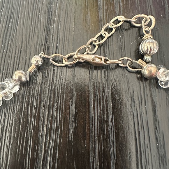 Silver and clear bead necklace - Picture 5 of 5